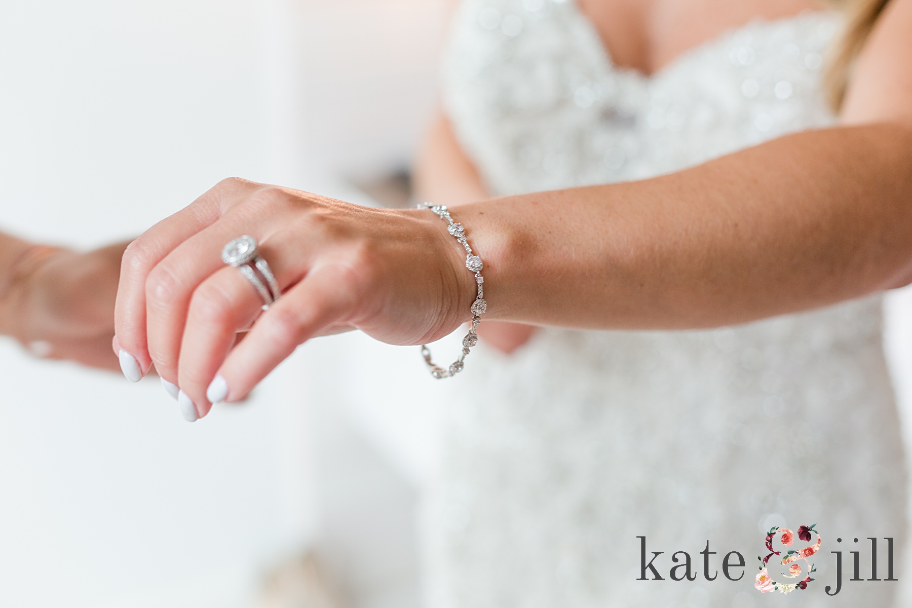 brides hand with wedding ring mcloone's pier house long branch