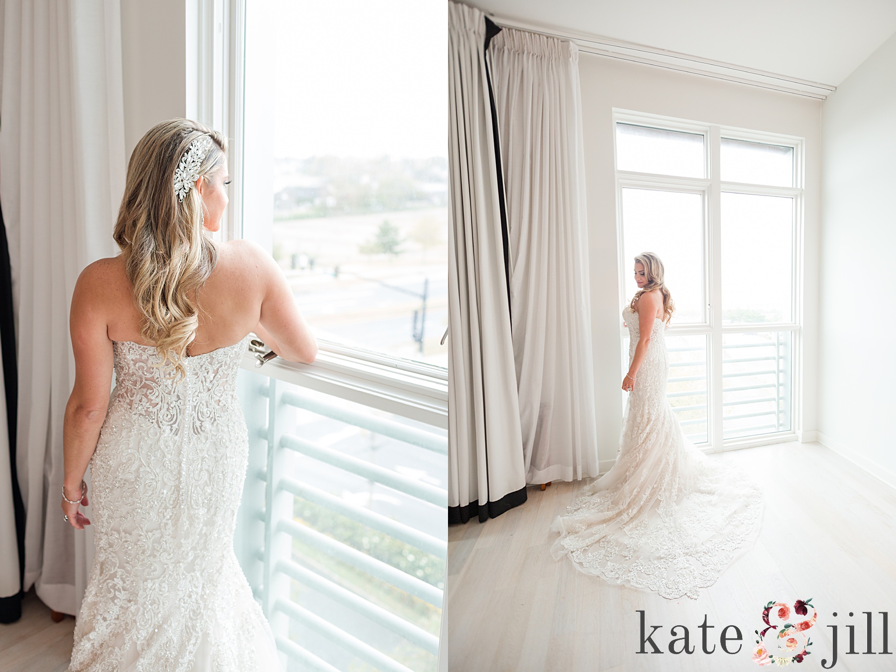 bridal portraits in window mcloone's pier house long branch