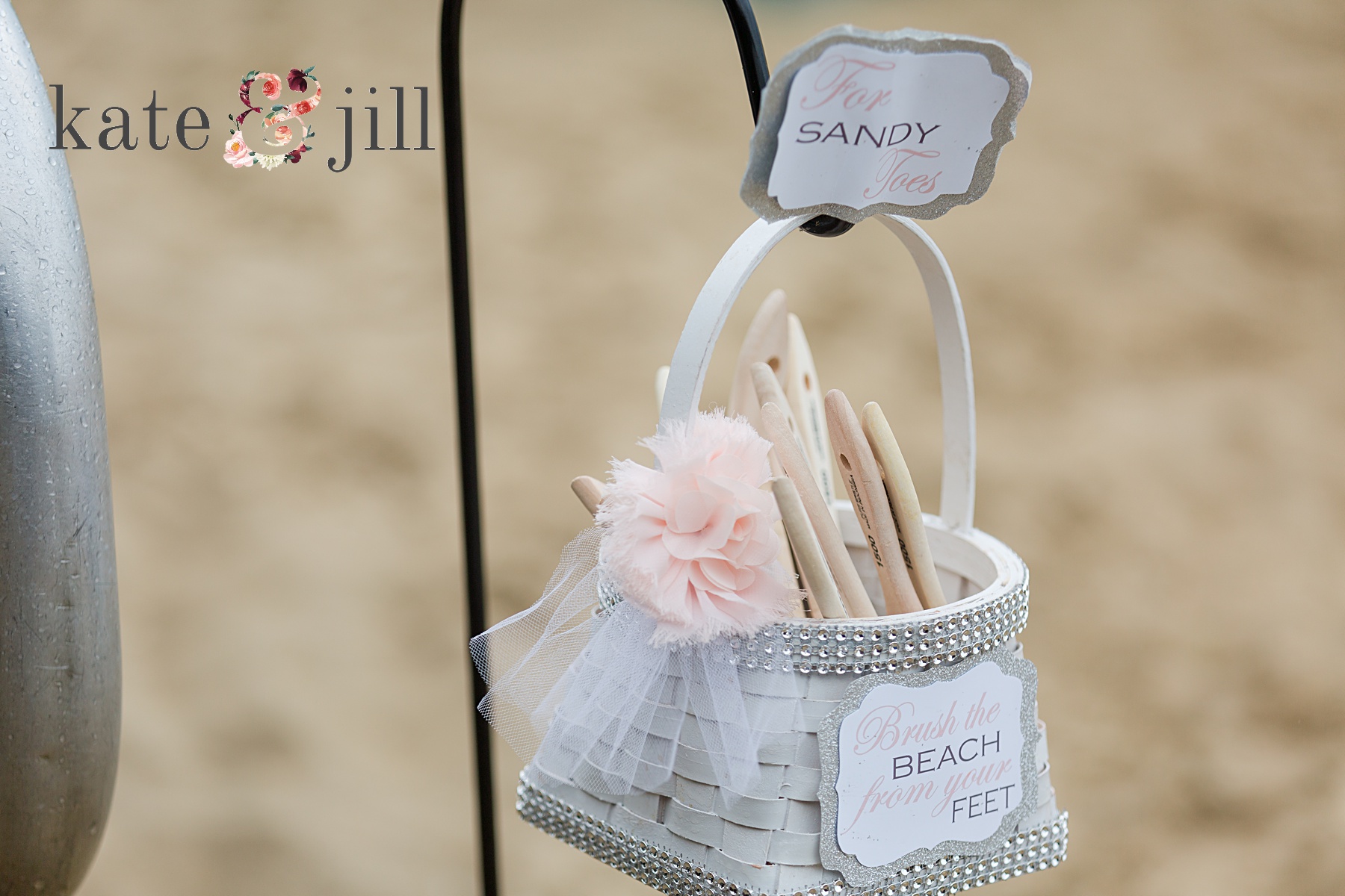 beach paint brushes wedding ceremony mcloone's pier house long branch