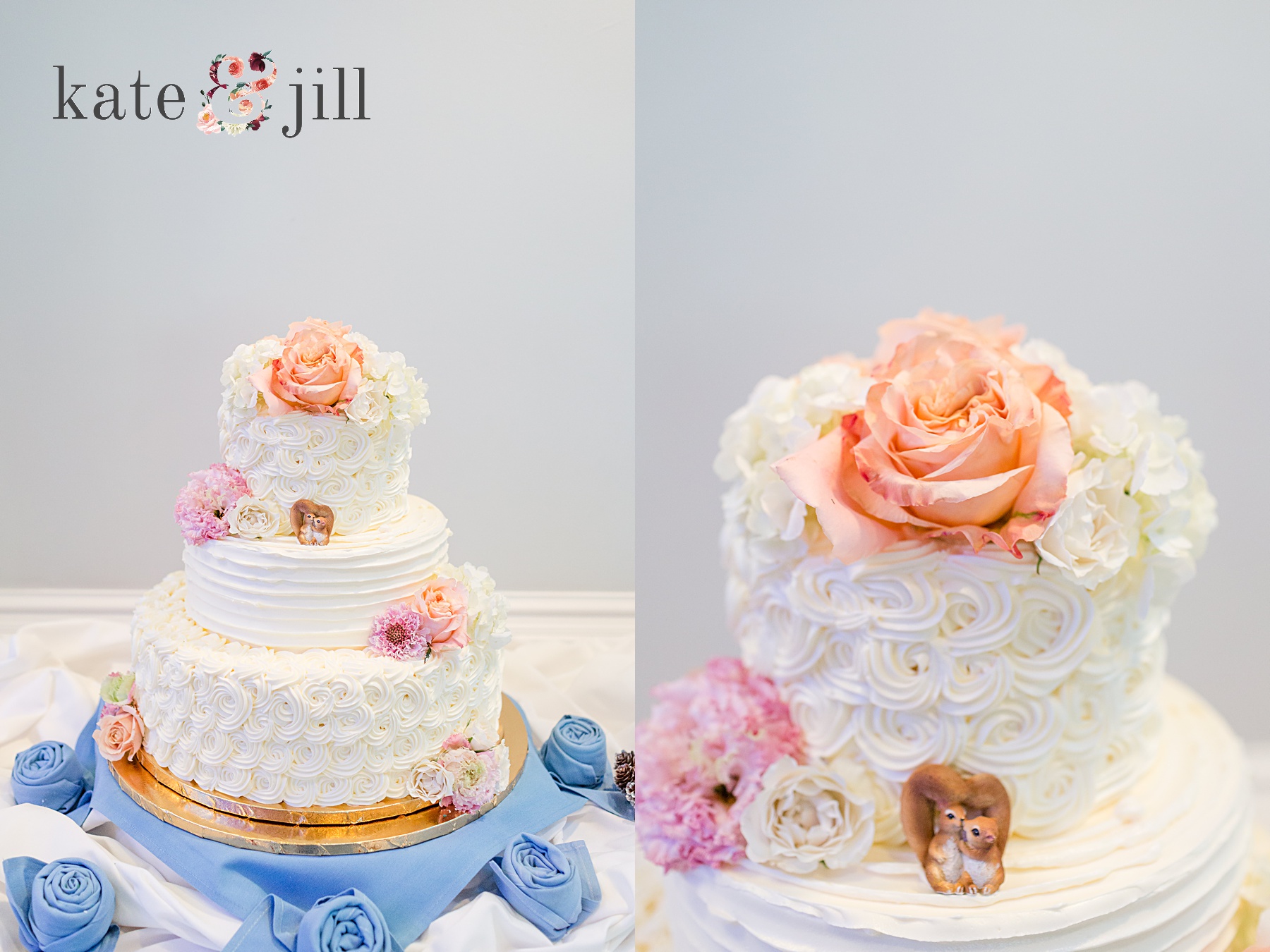 wedding cake photo with squirrel topper woodcrest country club wedding