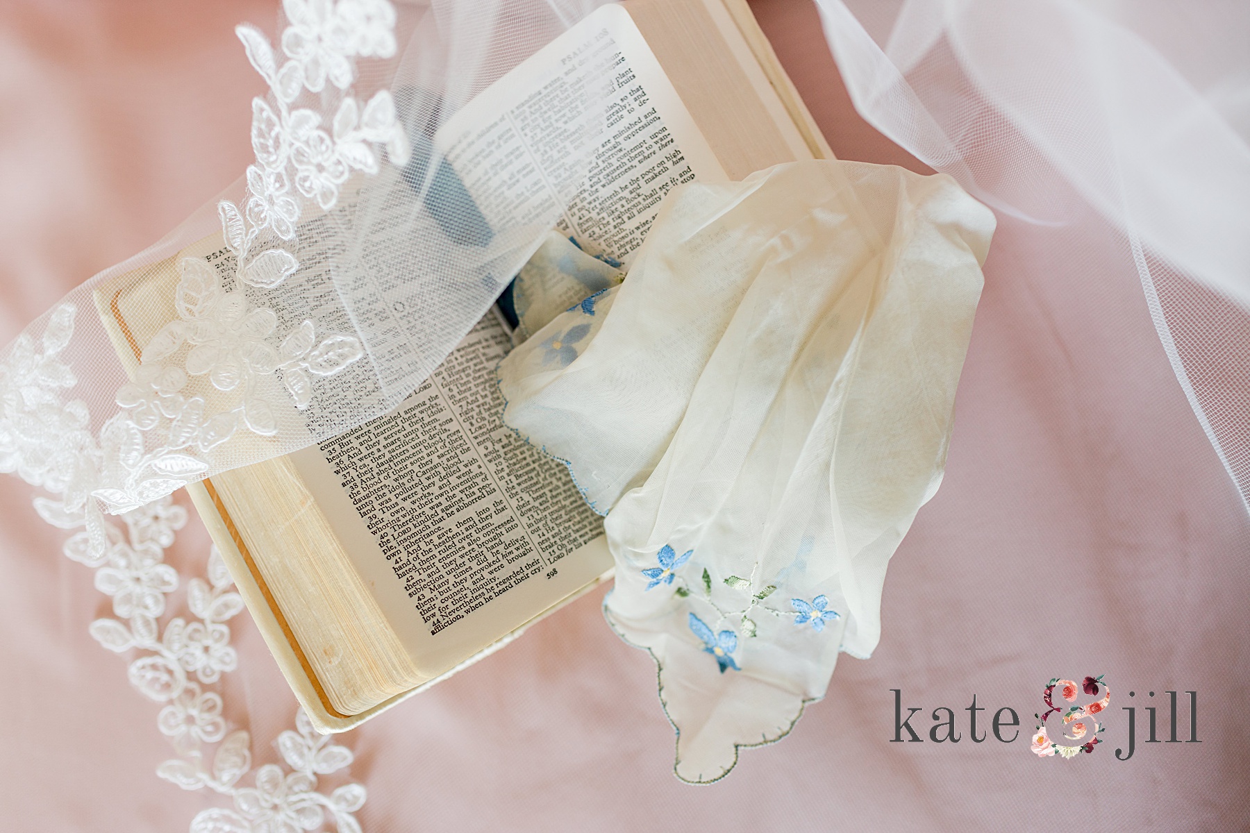 bible and hankie with veil