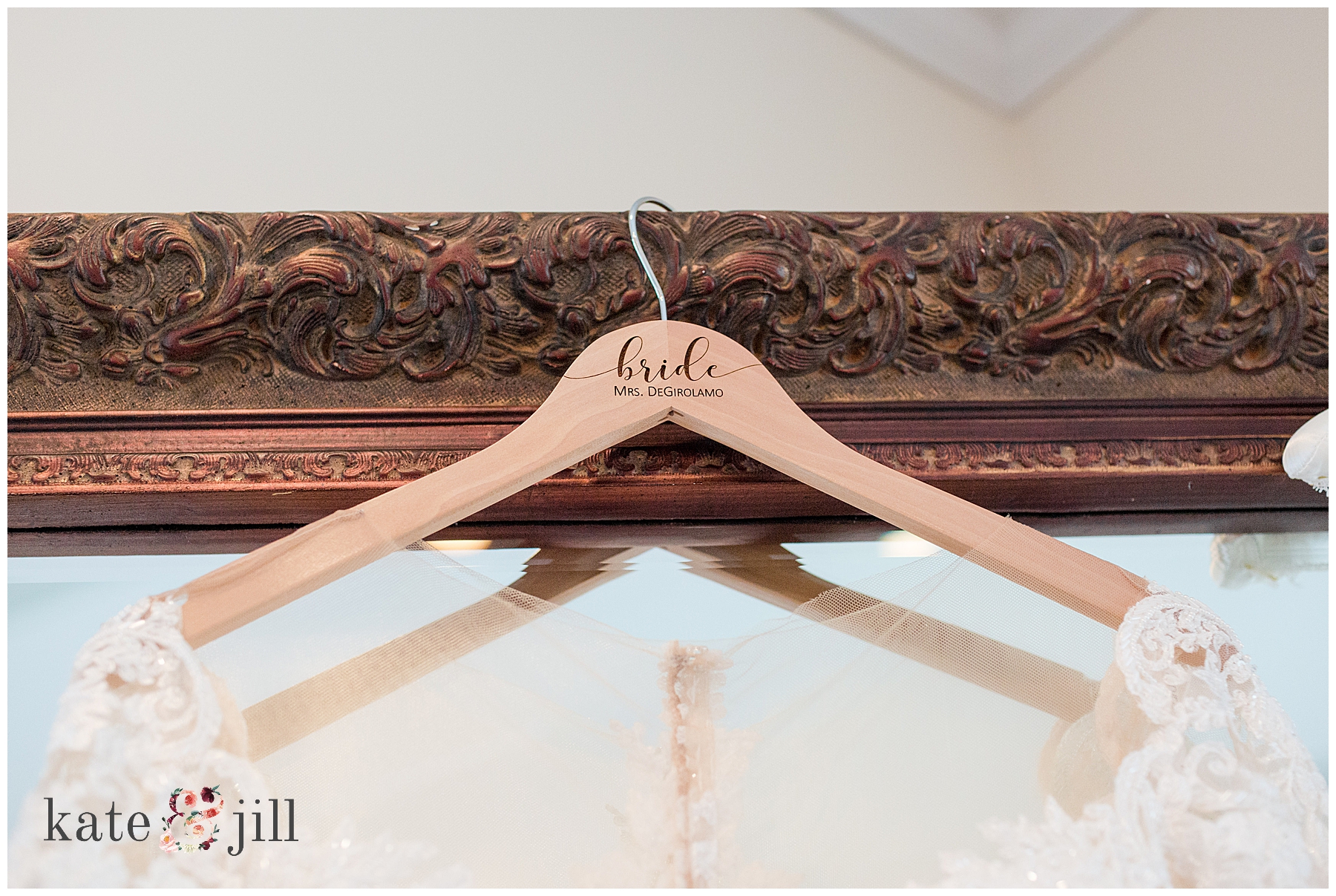 personalized wedding dress hanger 