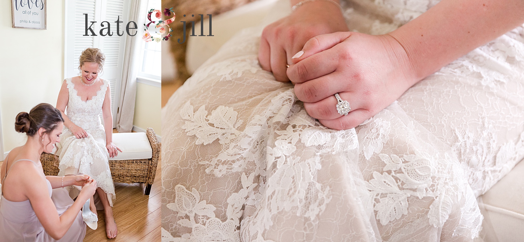 bride hands and details photo