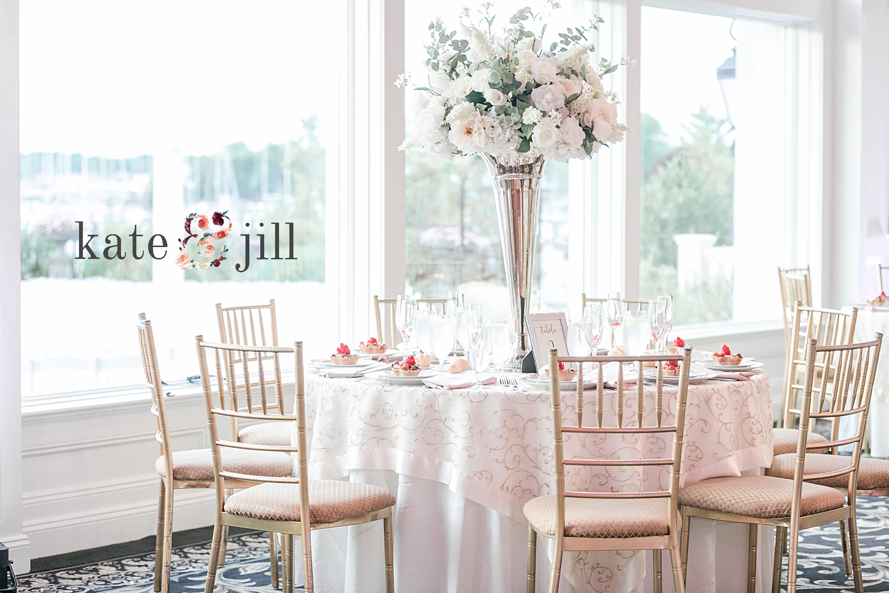 reception details at clarks landing yacht club