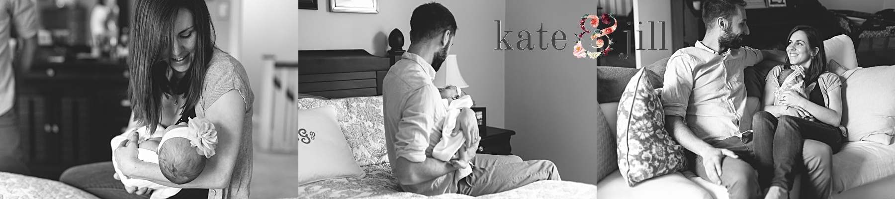 lifestyle newborn photo session mom and dad with baby