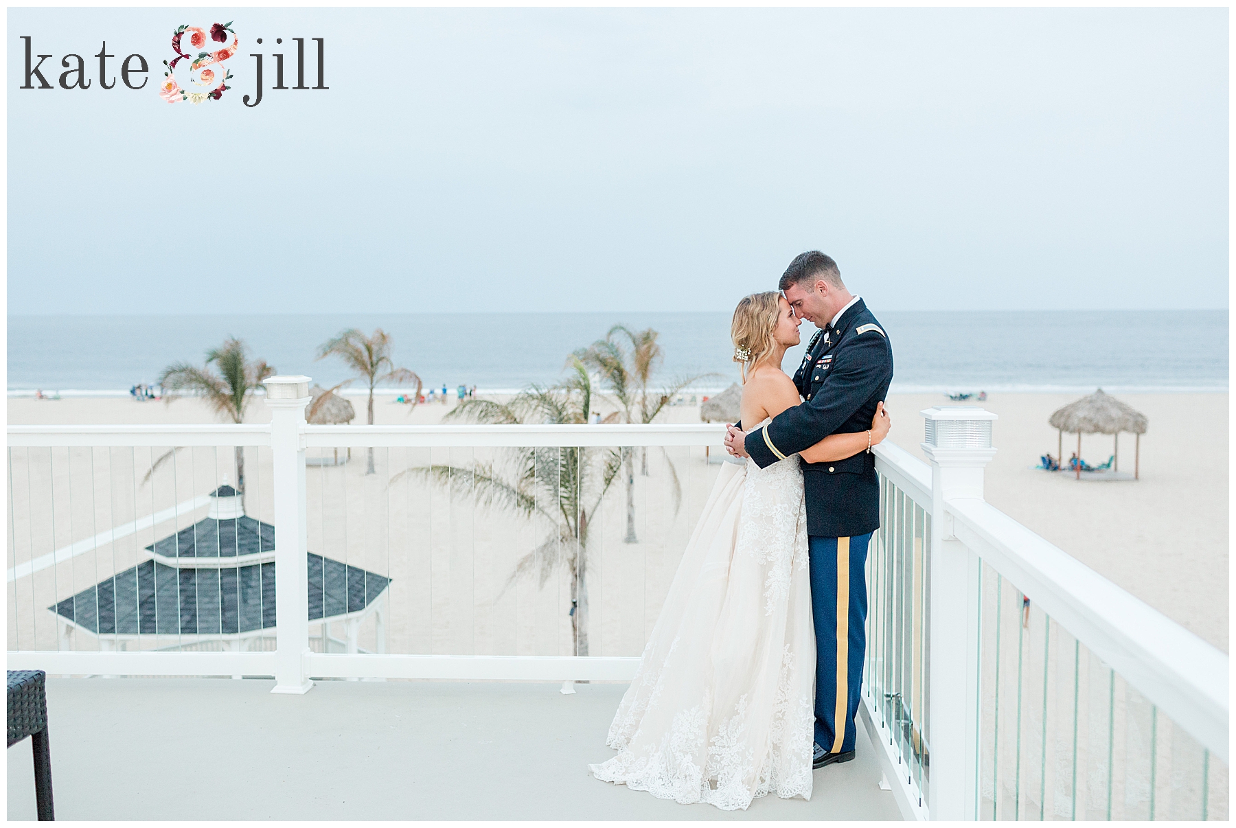 beach wedding portraits at Windows on the water 