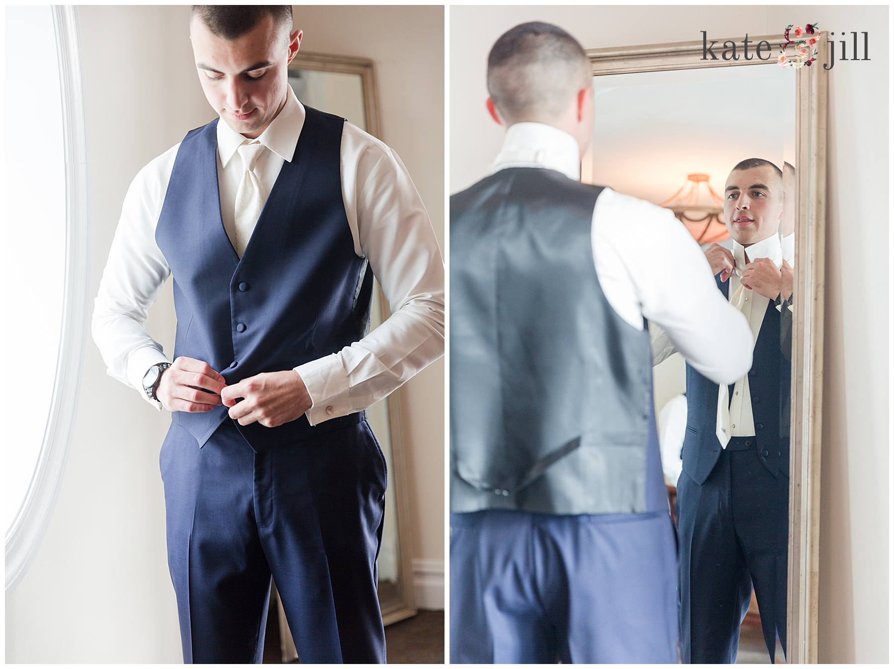 groom getting ready 