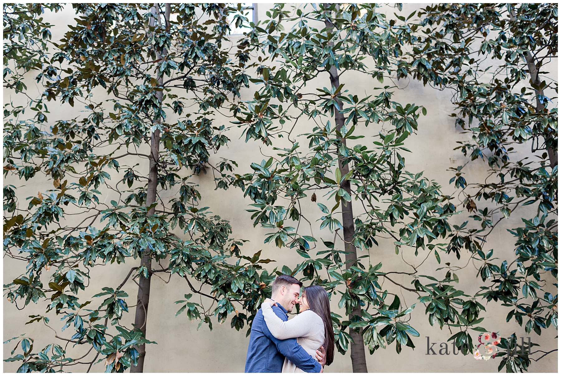 Engagement Kissing Vine Wall