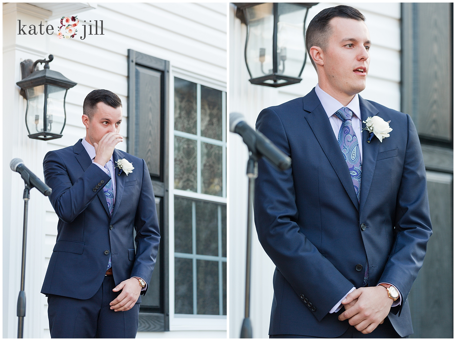 grooms face when bride walk down the aisle 