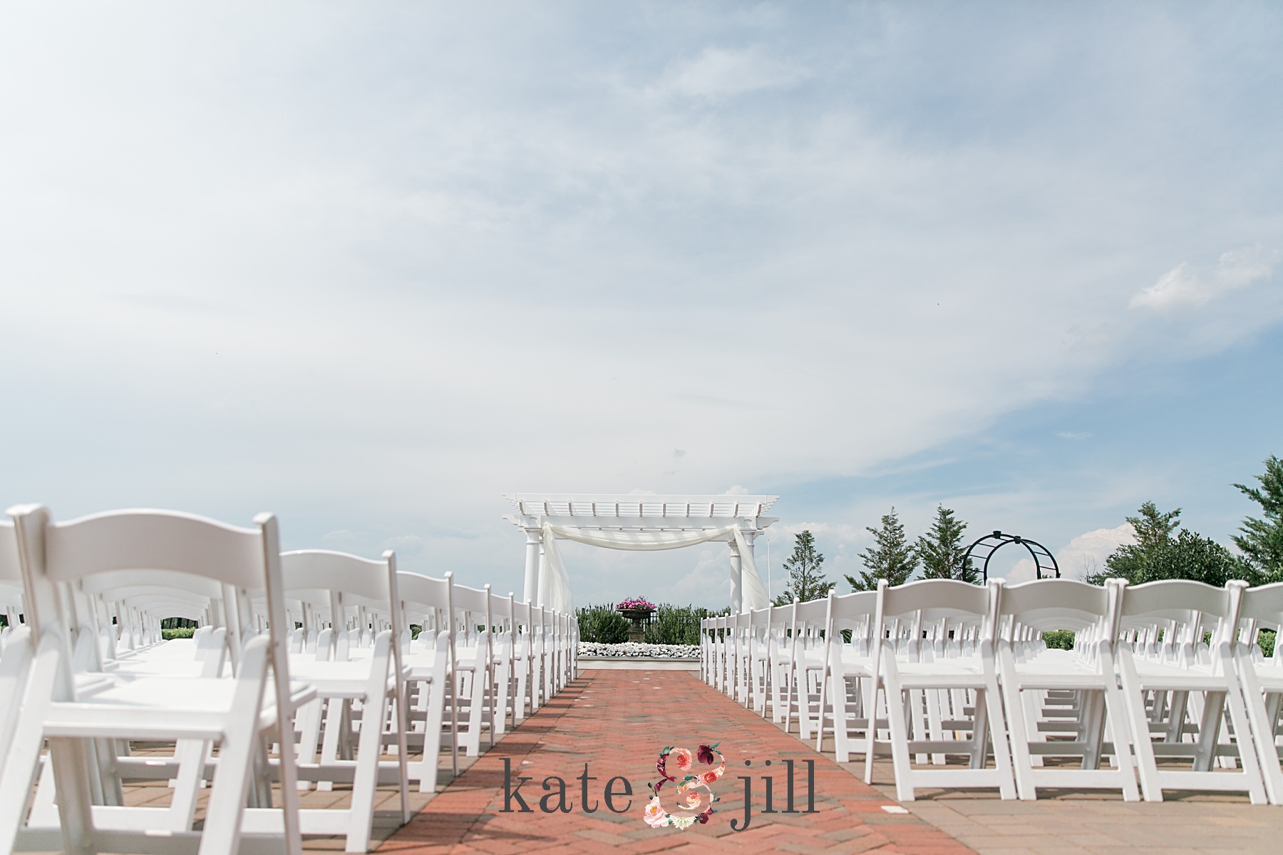 ceremony space at clarks landing yacht club